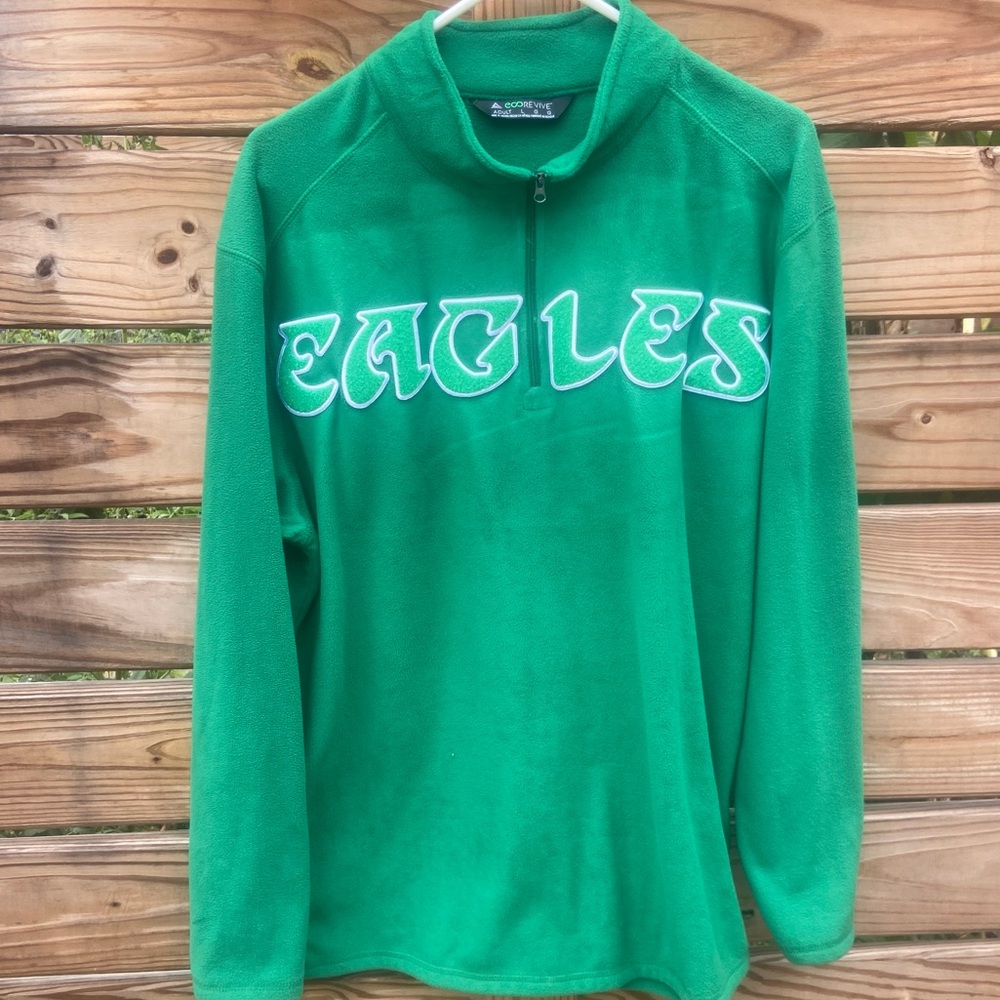 Custom Philadelphia Eagles Quarter Zip Fleece Jacket